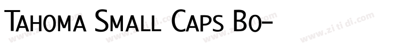 Tahoma Small Caps Bo字体转换